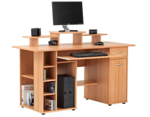 Image of Alphason San Diego Workstation With Cupboard