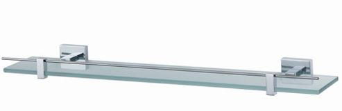 Image of Haceka Mezzo 60cm Glass Shelf In Chrome
