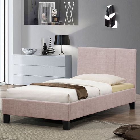 Image of Berlin Fabric Bed - Wheat