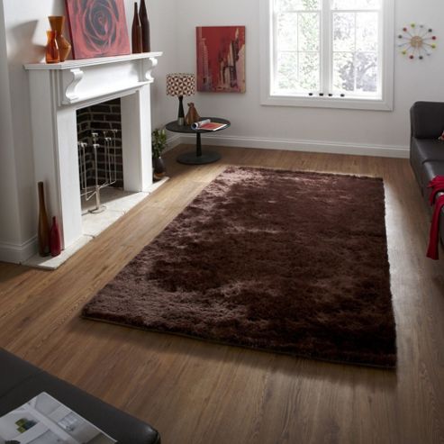 Image of Oriental Carpets & Rugs Sable Brown Tufted Rug - Runner 120cm L X 60cm W