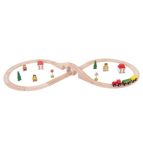 Image of Bigjigs Rail Bjt029 Basic Figure Of Eight Train Set
