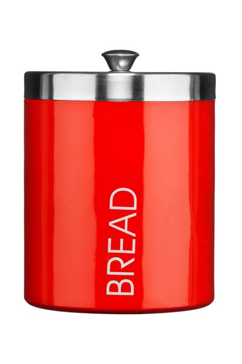 Image of Premier Housewares 22 Cm Bread Bin With Lid - Red