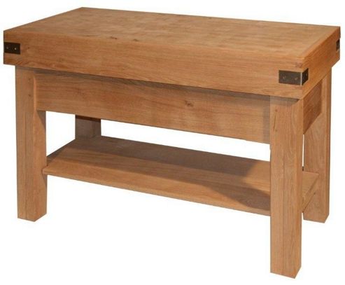 Image of Chabret Traditional Kitchen Island Block - 90cm X 120cm X 60cm