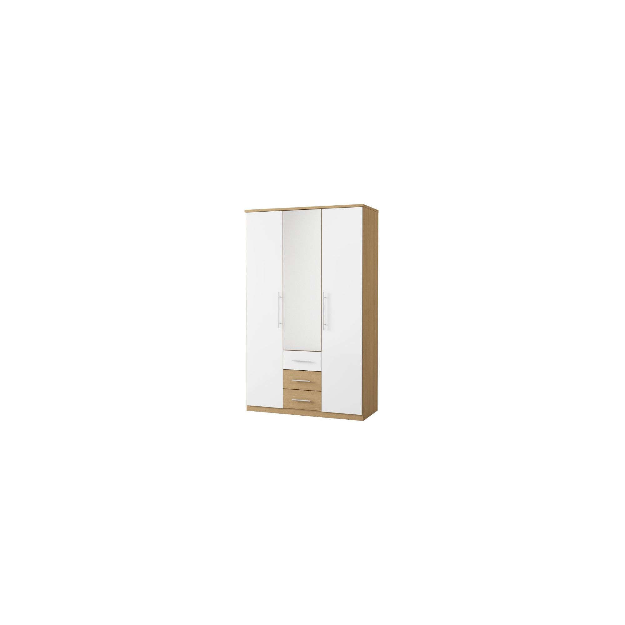 Urbane Designs Sorrento 3 Drawer CNT Mirror Wardrobe at Tesco Direct