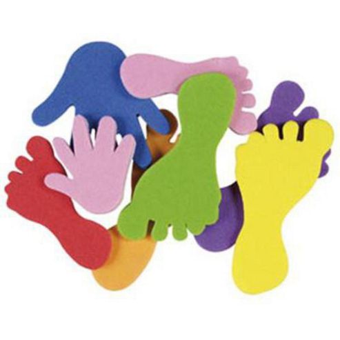Image of Funky Foam S/a Pk Ast Hands/f