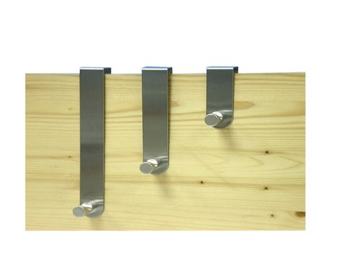 Image of Headbourne Hr3101d Over Door Hook X3 Br.steel