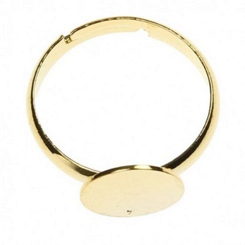 Image of Cabachon Ring - Gold - 4 Pack