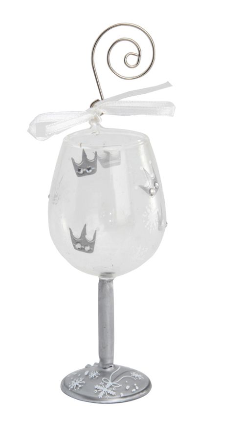 Image of Lolita Mini Wine Glass Ornament - Snow Queen