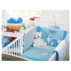 Red Kite Cosi Cot Bedding Set  Blue Bear
