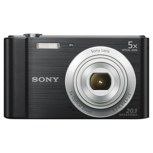 Image of Sony W800 Digitial Camera, Black, 20.1 Mp, 5x Optical Zoom, 2.7" Lcd Screen