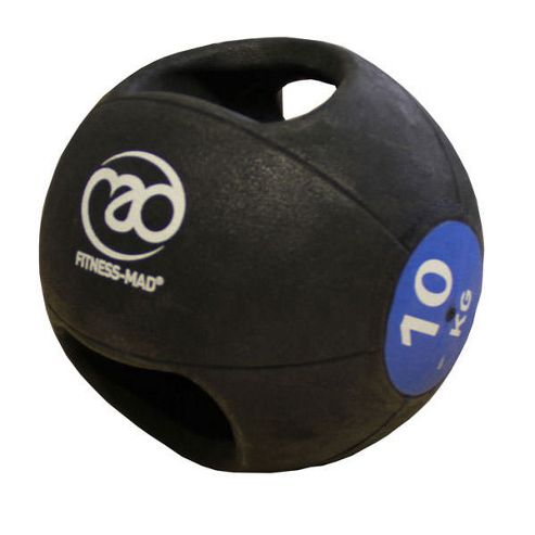 Image of Fitness-mad 10 Kg Double Grip Medicine Ball