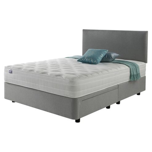 Image of Silentnight Mirapocket 1200 Ortho Memory Non Storage Super King Divan Light Grey No Headboard