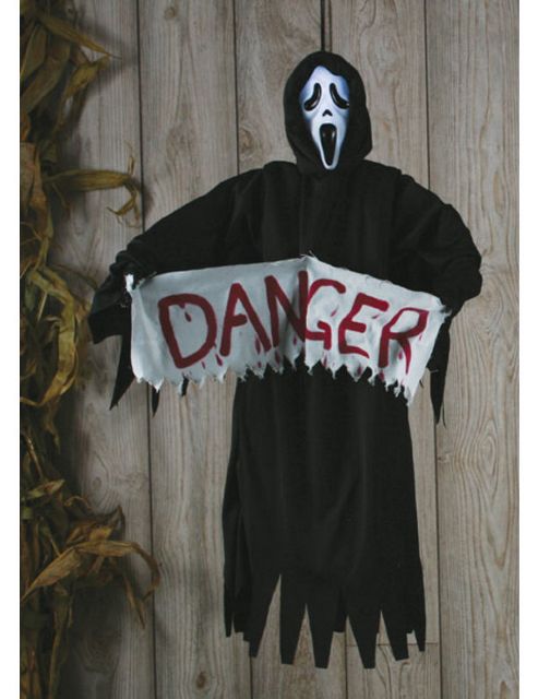 Image of Light-up Hanging Scream Figure