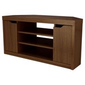 Seattle Corner TV Unit, Walnut Effect