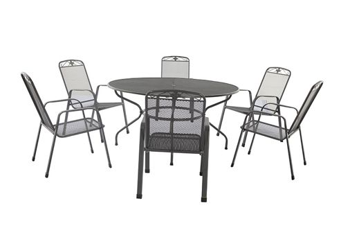 Image of Royal Garden Savoy 7-piece Round Garden Dining Set