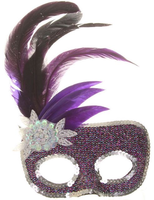 Image of Purple Masked Ball Mask