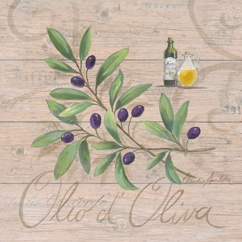 Image of Eurographics Stretcher Frame "olio D' Oliva" Canvas Art - 20 Cm H X 20 Cm W X 1.9 Cm D