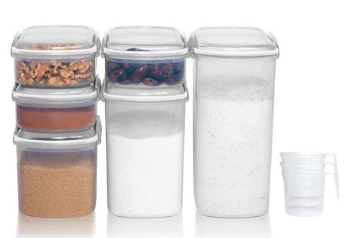 Image of Sistema Bakery 9 Piece Storage Container & Measuring Cup Set