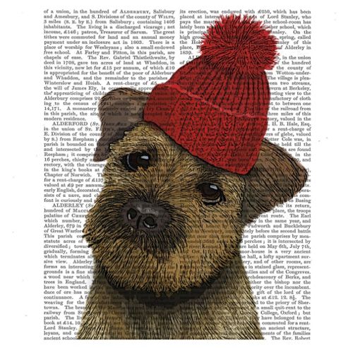 Image of Dog Canvas 35x35cm