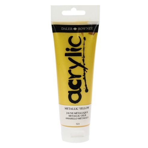 Image of Daler Graduate Acrylic Metallic Yellow 120ml