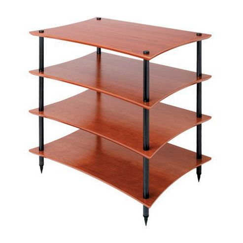 Image of Quadraspire Q4evo 4 Shelf Hi-fi Stand In Cherry