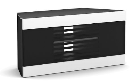 Image of Elmob Linos 110-06 White And Black Tv Stand