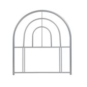 Frank Bosworth Sally Single Metal Headboard - Silver