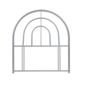 Frank Bosworth Sally Single Metal Headboard - Silver