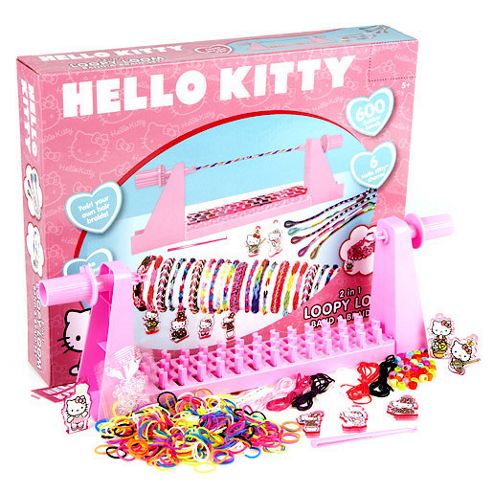 Image of Hello Kitty 2 In 1 Loopy Loom Band And Braid Set - 600 Loom Bands