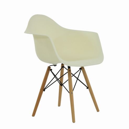 Image of Eames Replica Dining Chair Daw Vanilla Cream
