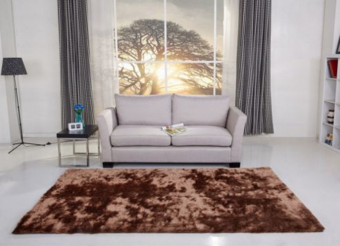 Image of Leader Lifestyle Valencia Hazel Brown Tufted Rug - 140 Cm X 200 Cm (4 Ft 7 In X 6 Ft 7 In)