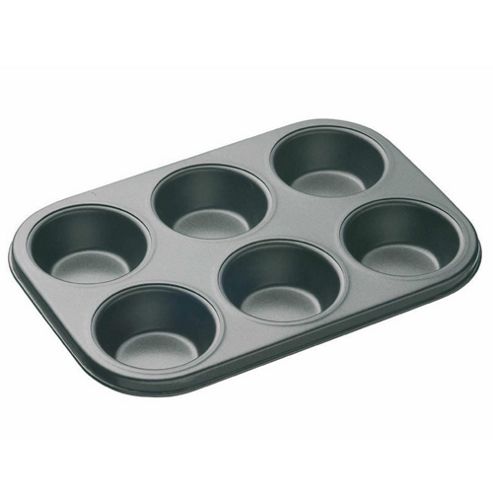 Image of Master Class Non-stick 6 Hole Deep Baking Cake Pan