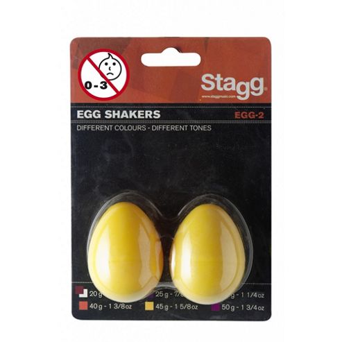 Image of A-star Pair Of Egg Shakers - Yellow
