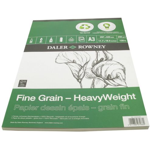Image of Daler Eco Pad Fine Grain Heavy Weight Pad A3 200g
