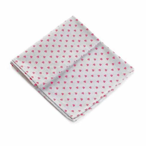 Image of Nina Campbell Pink Hearts Design Tea Towels, Pack Of 2