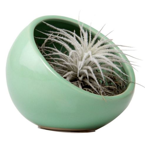 Image of House Additions Half Moon Vase - Green