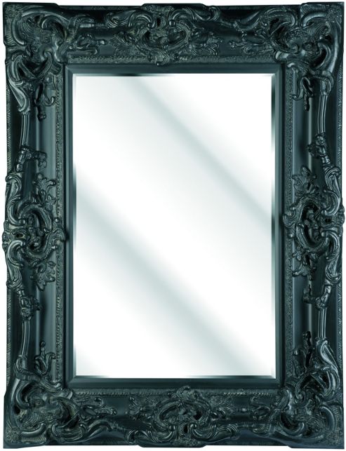 Image of D & J Simons Windsor Mirror - Black - 152cm H X 122cm W
