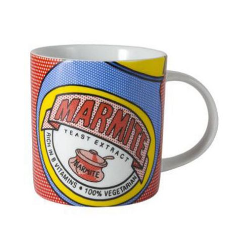 Image of Marmite Royal College Of Art Mug, Dotty Blue Jar