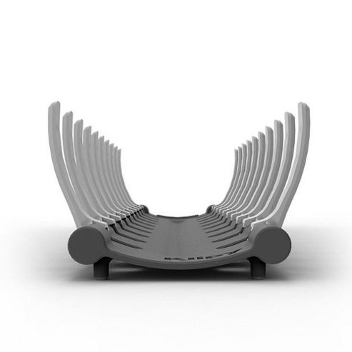 Image of Klipy Compact Folding Dish Drainer, Grey