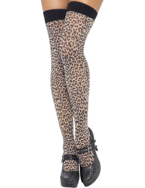 Image of Leopard Print Stockings