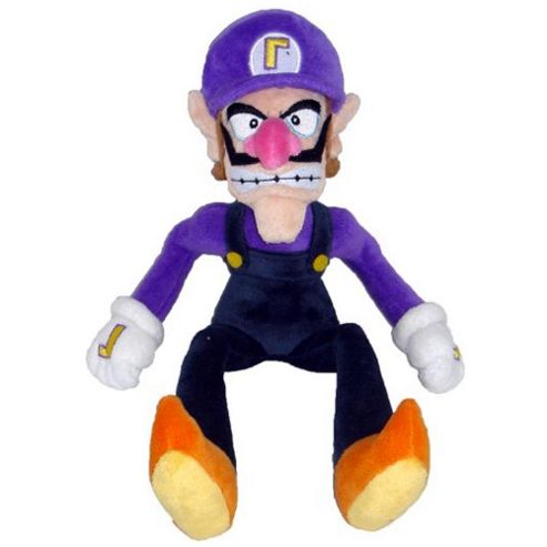 Image of Official Nintendo Mario Plush Series Stuffed Toy - 11" Waluigi
