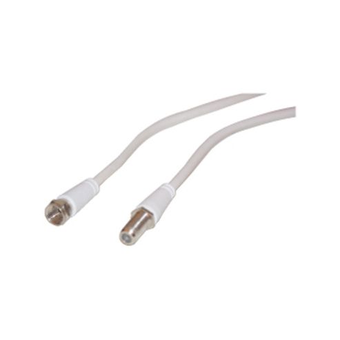 Image of F Female Plug To F Socket Tv Satellite Aerial Cable 3m