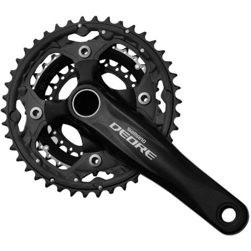 Image of Shimano Deore Fc-m590 - 24/32/42 - 10 Speed Mtb Chainset In Black - 175mm
