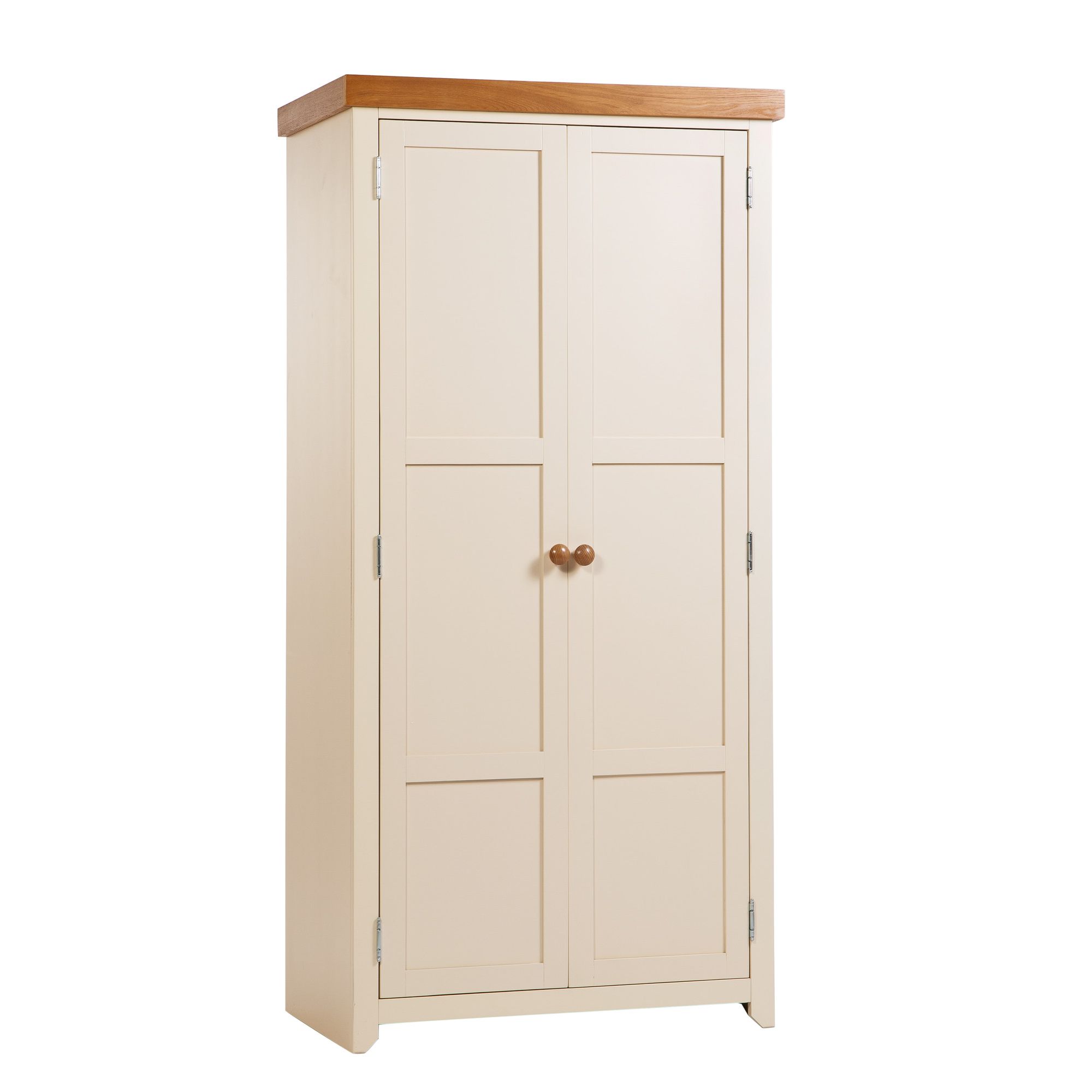 Home Essence Jamestown 2 Door Wardrobe in Old English White at Tesco Direct