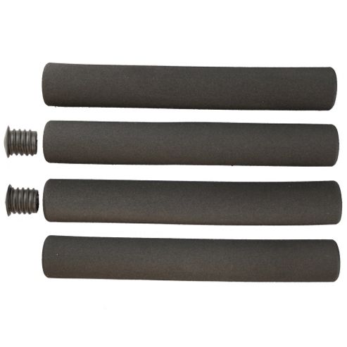 Image of Clarks Sports Foam Handlebar Grips With Bar End Plugs Black