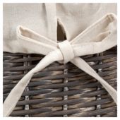 Tesco Grey Wicker Lined Small Drawer Tower