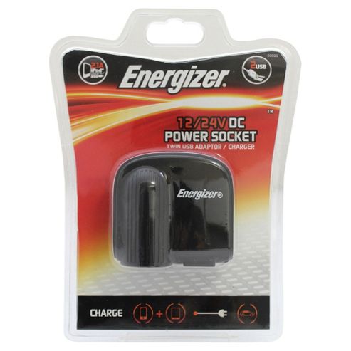 Image of Energizer 12v Socket & Twin Usb Adapter