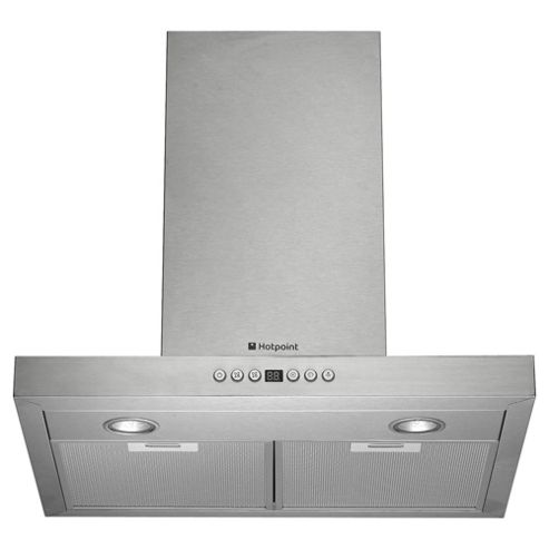 Image of Hotpoint Hhb6.7ad, 60cm, Chimney Hood, Inox
