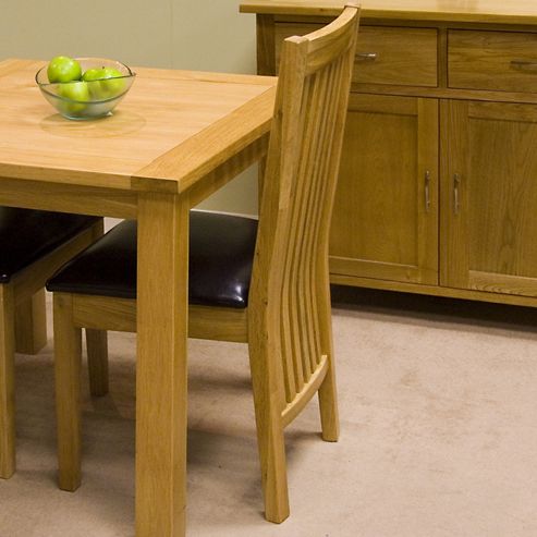 Image of G&p Furniture Oak Slatted Back Dining Chair (set Of 2)