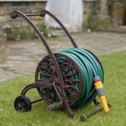 Cast-iron hose trolley